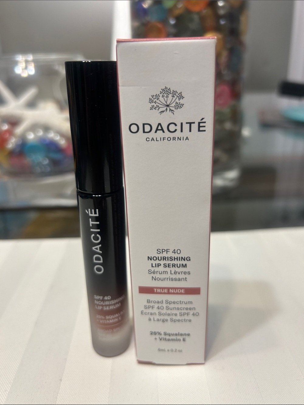 ODACITE True Nude SPF 40 Nourishing Lip Serum - Women Makeup NIB retail $36